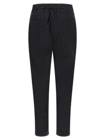 Kiton Poplin Pants Black