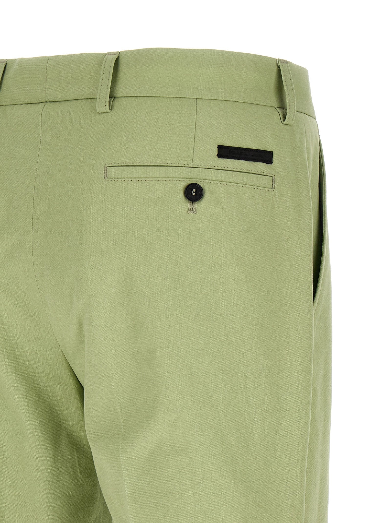PRADA Poplin Pants Green