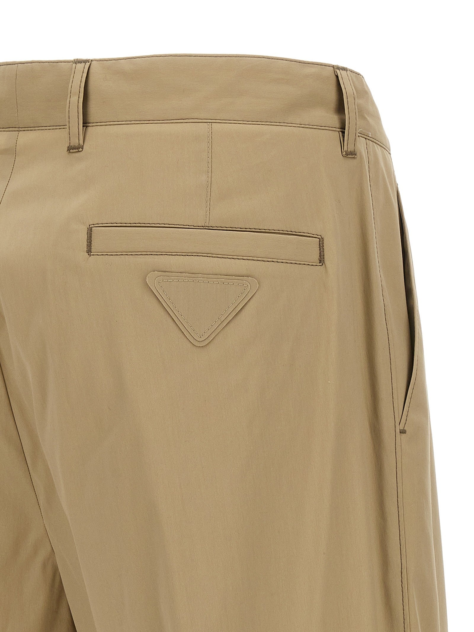 PRADA Poplin Pants Beige