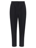 Kiton Poplin Pants Black