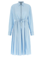 PRADA Poplin Shirt Dress Blue