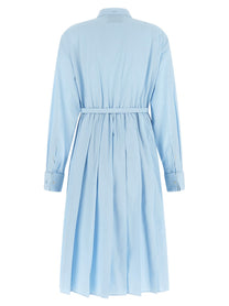 PRADA Poplin Shirt Dress Blue