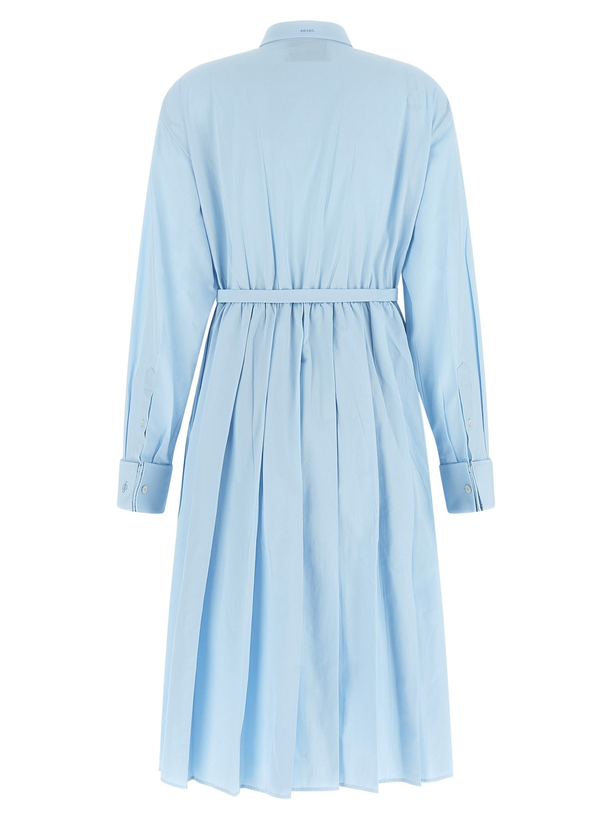 PRADA Poplin Shirt Dress Blue, view 2