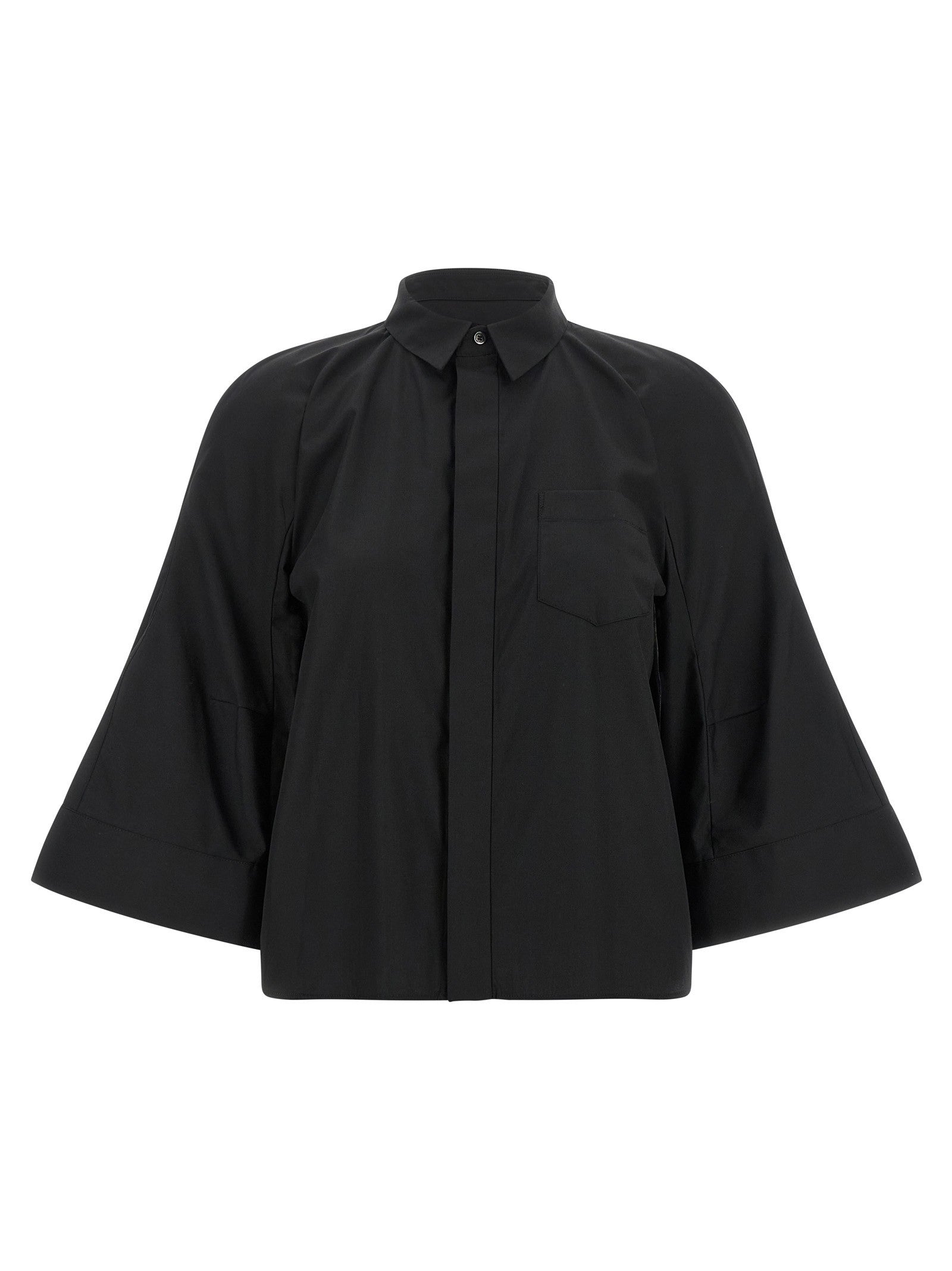 Sacai Poplin Shirt Black
