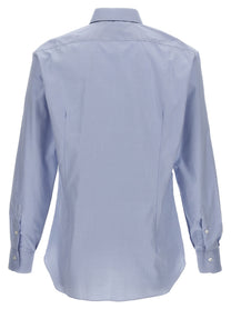 Barba Poplin Shirt Blue