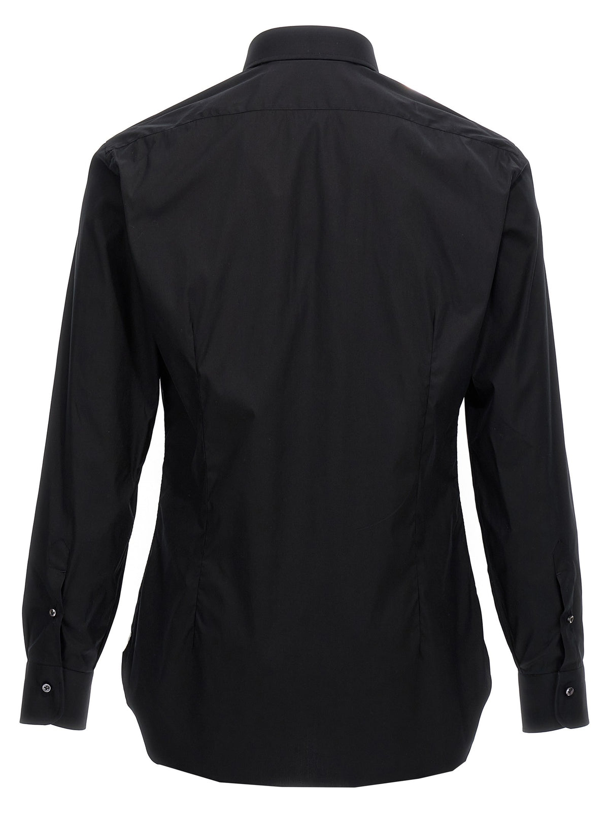 Barba Poplin Shirt Black