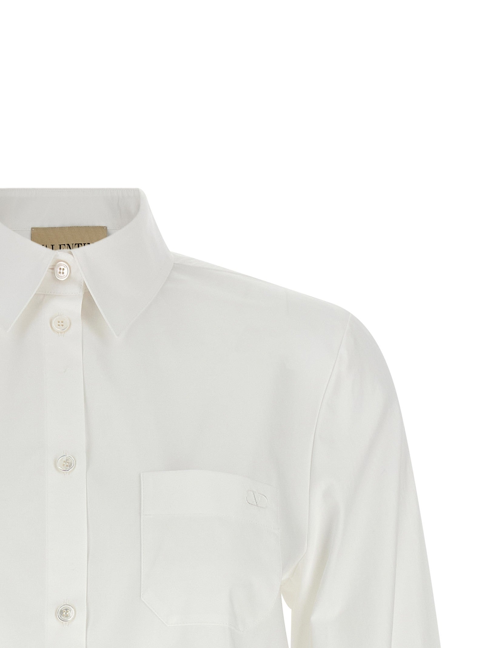 Valentino Poplin Shirt White