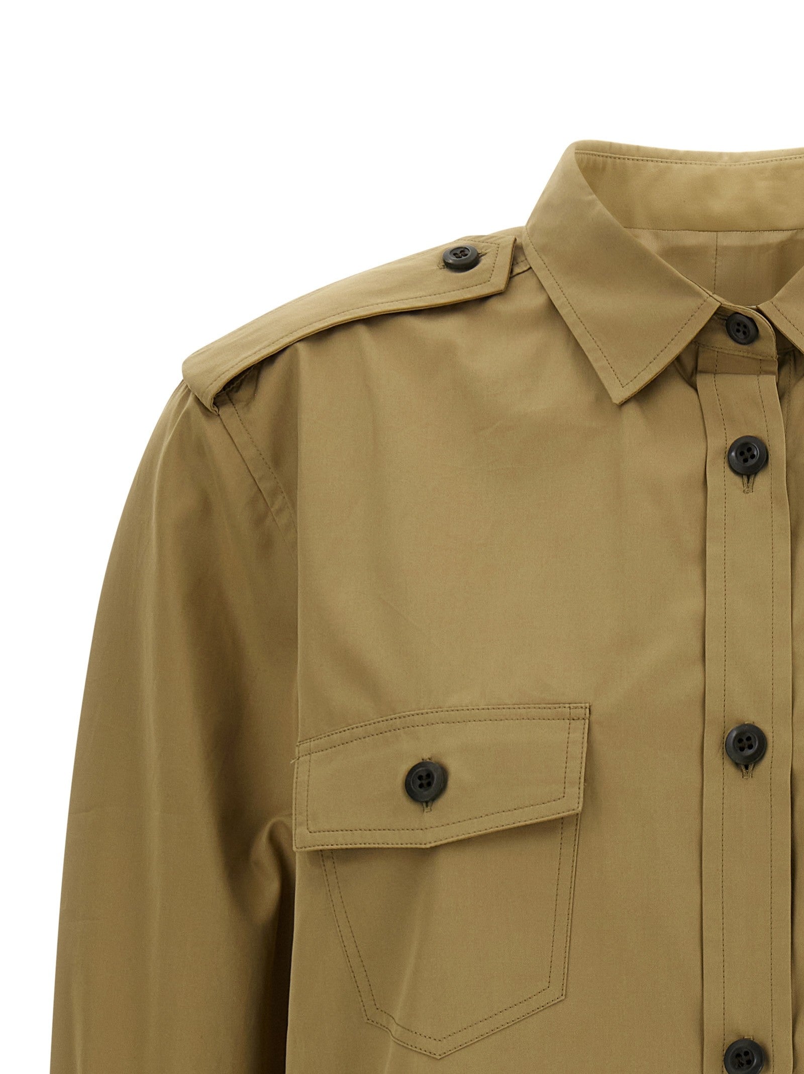 PRADA Poplin Shirt Brown