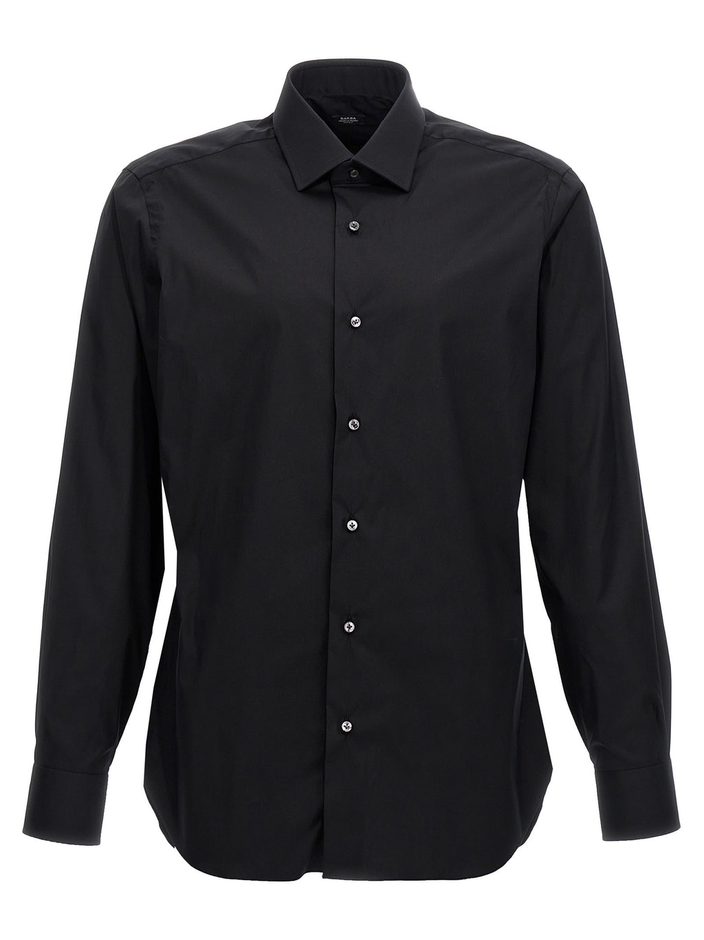 Barba Poplin Shirt Black