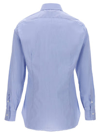 Barba Poplin Shirt Blue