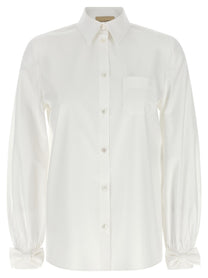 Valentino Poplin Shirt White