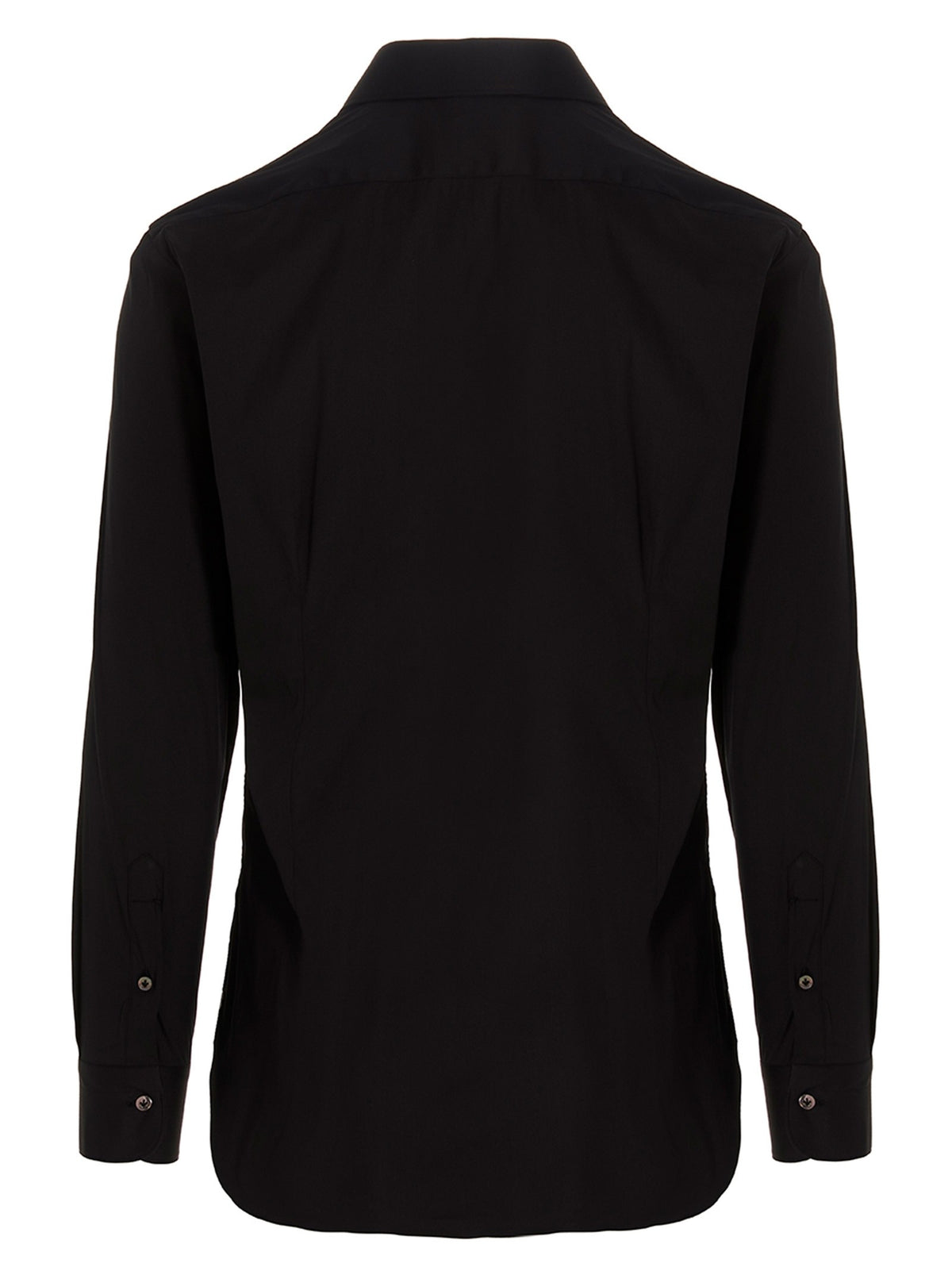 Barba Poplin Shirt Black