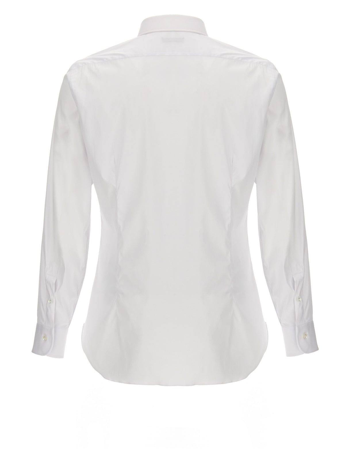 Barba Poplin Shirt White, view 2