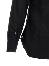Barba Poplin Shirt Black