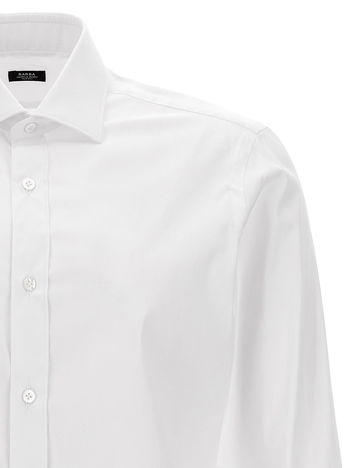 Barba Poplin Shirt White