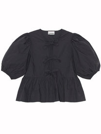 Ganni Women's Poplin Shirt Black