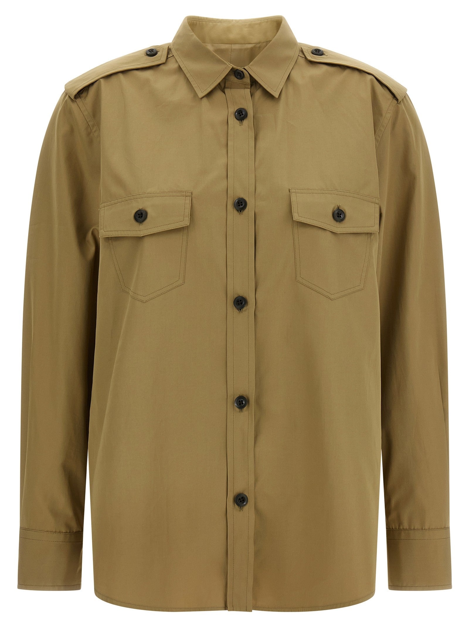 PRADA Poplin Shirt Brown