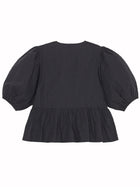 Ganni Women's Poplin Shirt Black, view 3