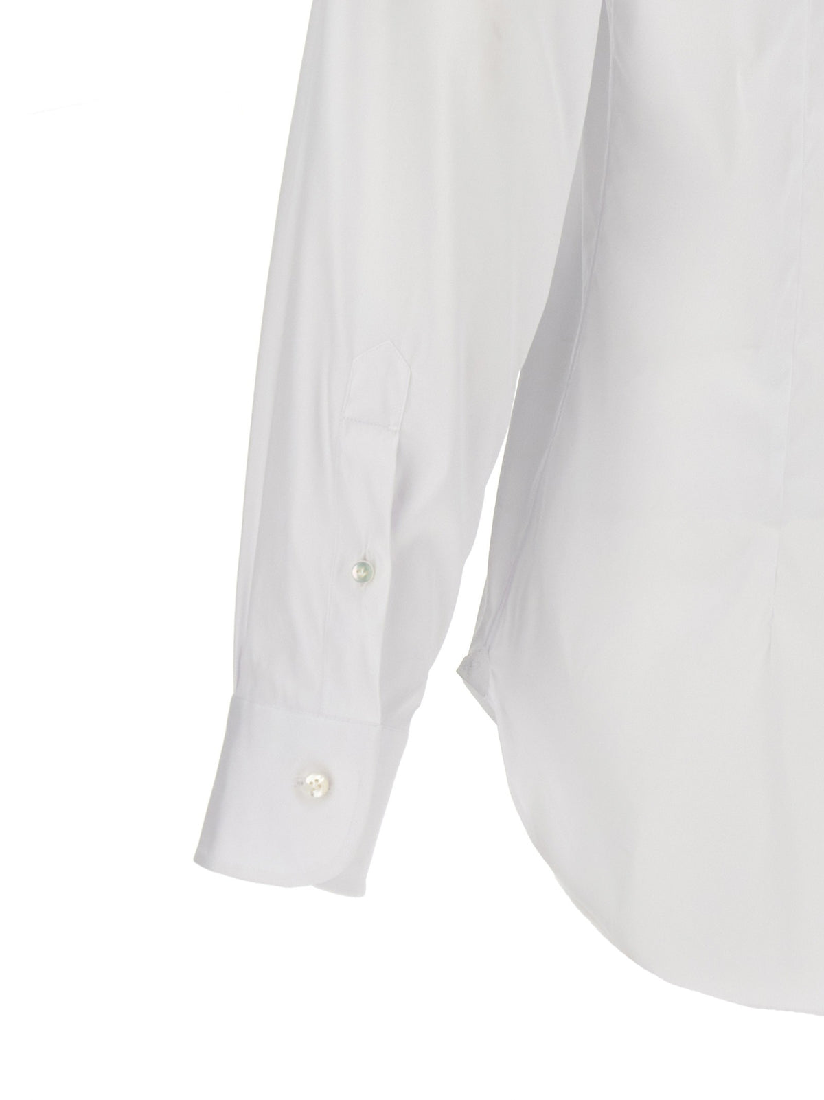 Barba Poplin Shirt White