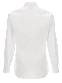 Barba Poplin Shirt White