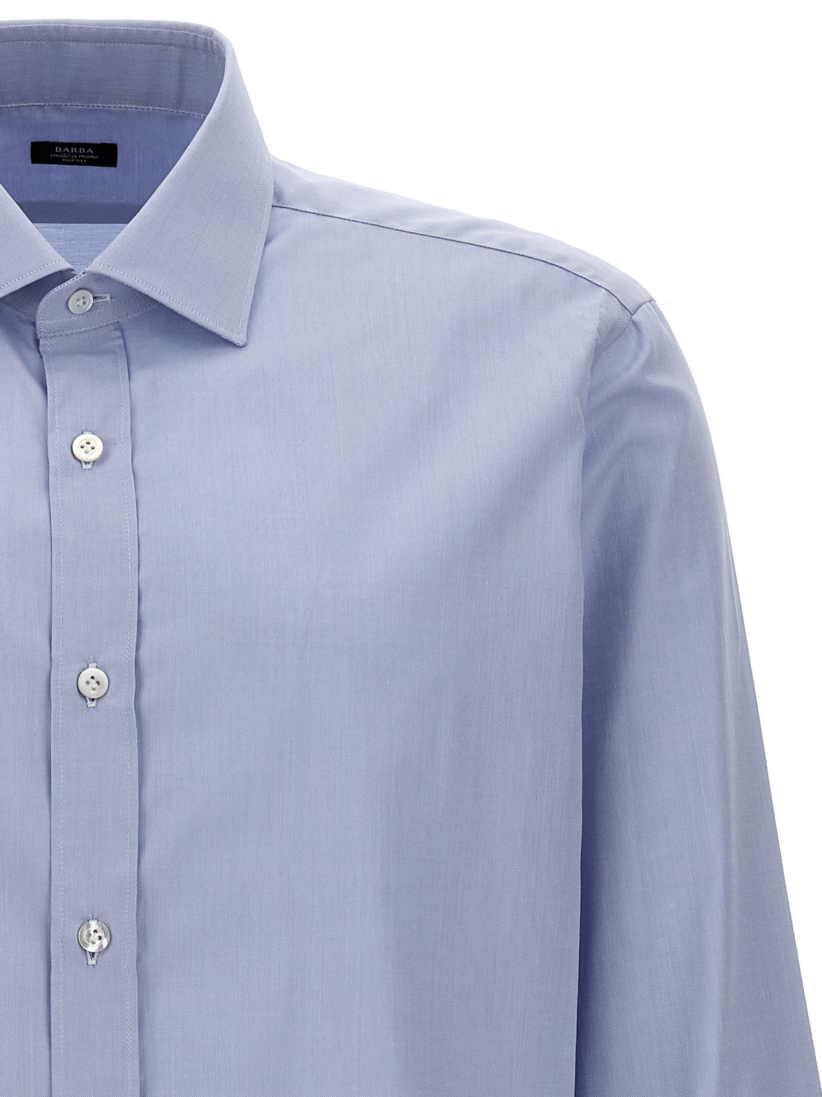 Barba Poplin Shirt Blue