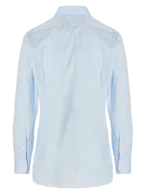 Barba Poplin Shirt Blue