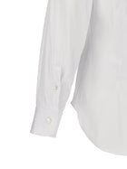 Barba Poplin Shirt White, view 4