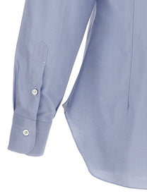 Barba Poplin Shirt Blue