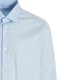 Barba Poplin Shirt Blue