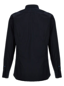 Barba Poplin Shirt Blue