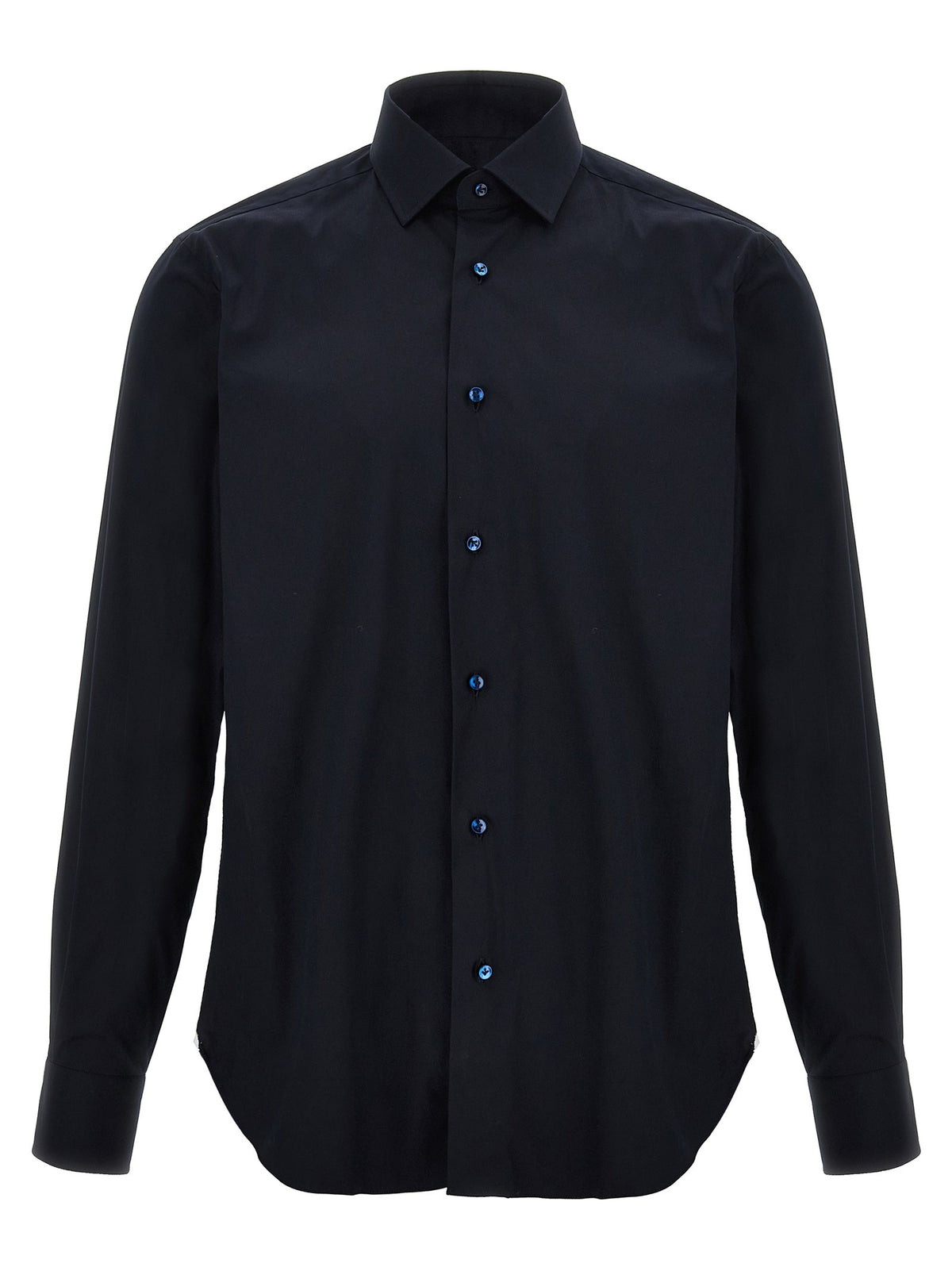 Barba Poplin Shirt Blue