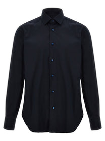 Barba Poplin Shirt Blue