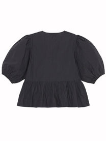 Ganni Women's Poplin Shirt Black