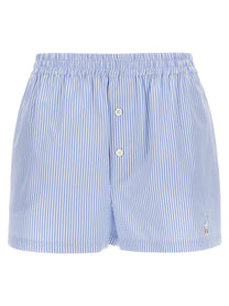 Moschino Poplin Shorts Blue