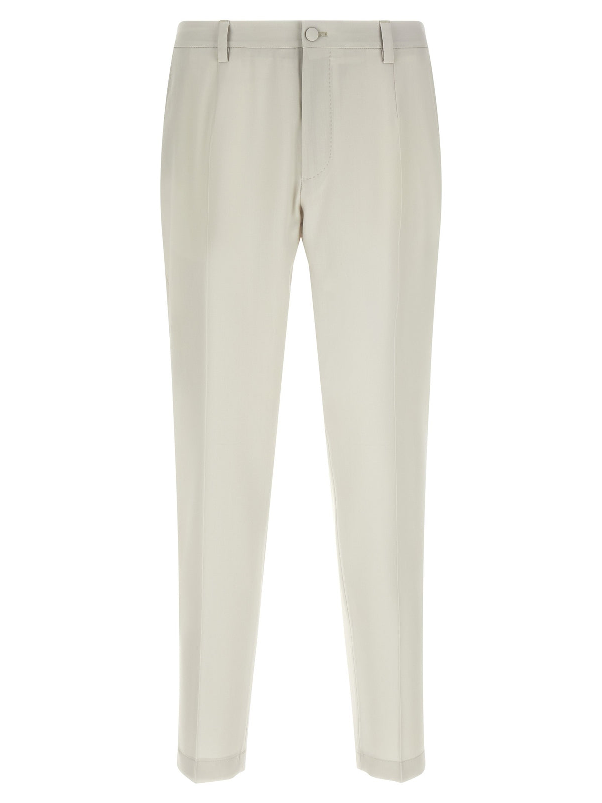 Dolce &amp; Gabbana Poplin Wool Pants Beige
