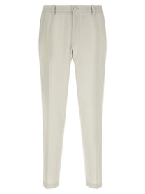 Dolce &amp; Gabbana Poplin Wool Pants Beige