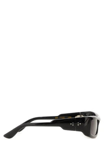 Port tanger women’s sunglasses daryan black with black acetate rectangular frame and dark lenses