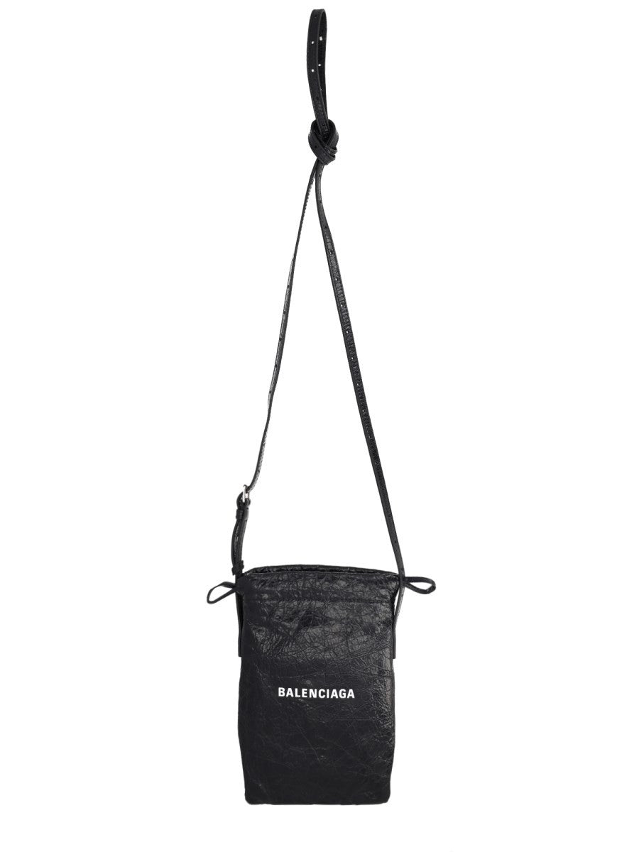 Balenciaga Men's Porta Cellulare Con Black