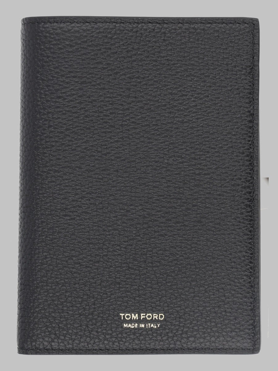 Tom Ford Men's Porta Passaporto in Pelle Black