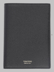 Tom Ford Men's Porta Passaporto in Pelle Black