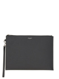 Saint Laurent Men's Porta Tablet Con Zip Black