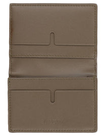 Burberry Men's Libro Card Holder with Print Check Beige