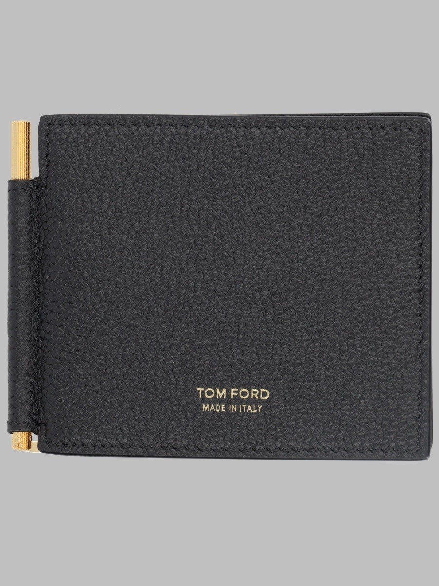 Tom Ford Men's Portacarte BI Fold in Pelle Black