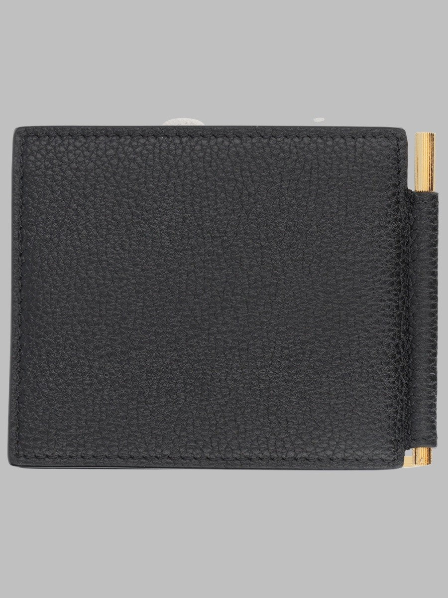 Tom Ford Men's Portacarte BI Fold in Pelle Black