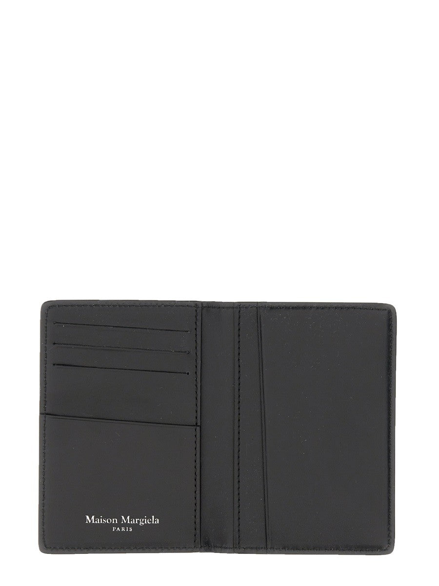 Maison Margiela Men's BI Fold Card Holder Black, view 3