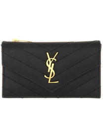 Saint Laurent Women's Portacarte Cassandre Black