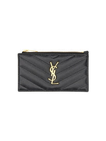 Saint Laurent Women's Portacarte Cassandre Black