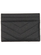 Saint Laurent Women's Cassandre Card Holder Black, view 2
