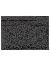 Saint Laurent Women's Cassandre Card Holder Black, view 2
