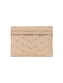Saint Laurent Women's Portacarte Cassandre Beige